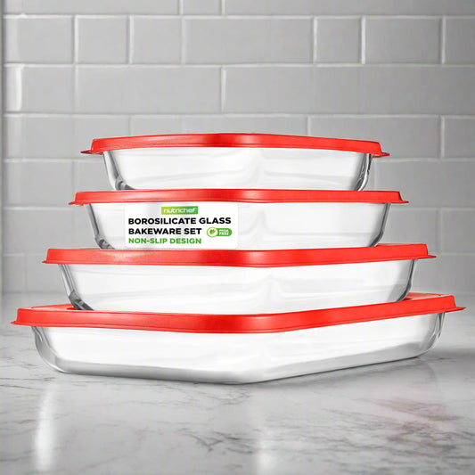 NutriChef Glass Baking Dish Set