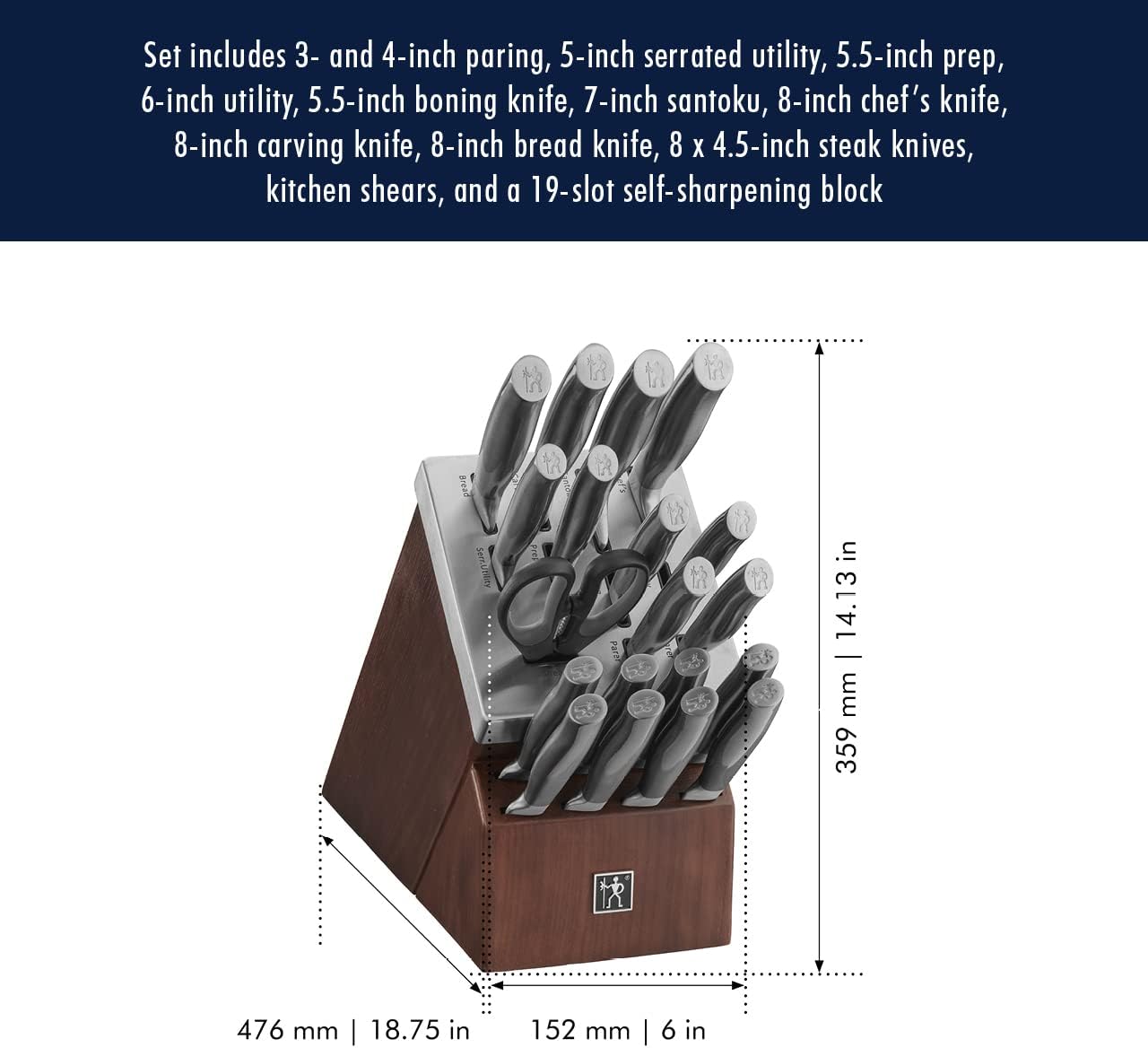 Henckels Graphite Self-Sharpening Knife Set