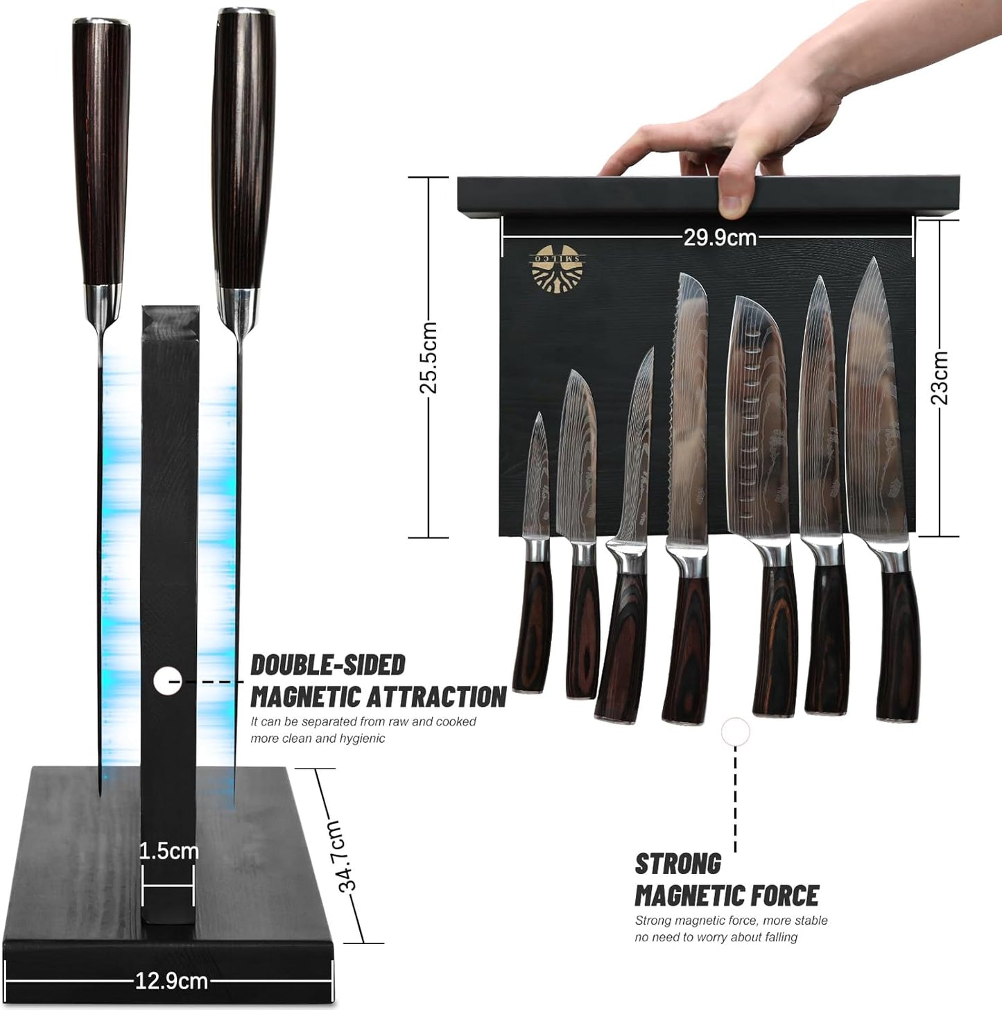 Diagsh Magnetic Knife Block Set