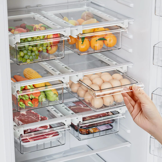 Refrigerator Drawer Pull-Out Organizer