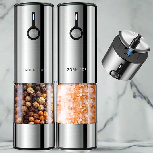 Electric Salt & Pepper Grinder Set