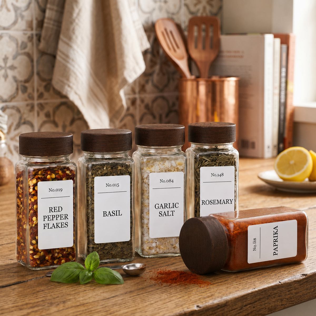 Spice Jar & Label Set