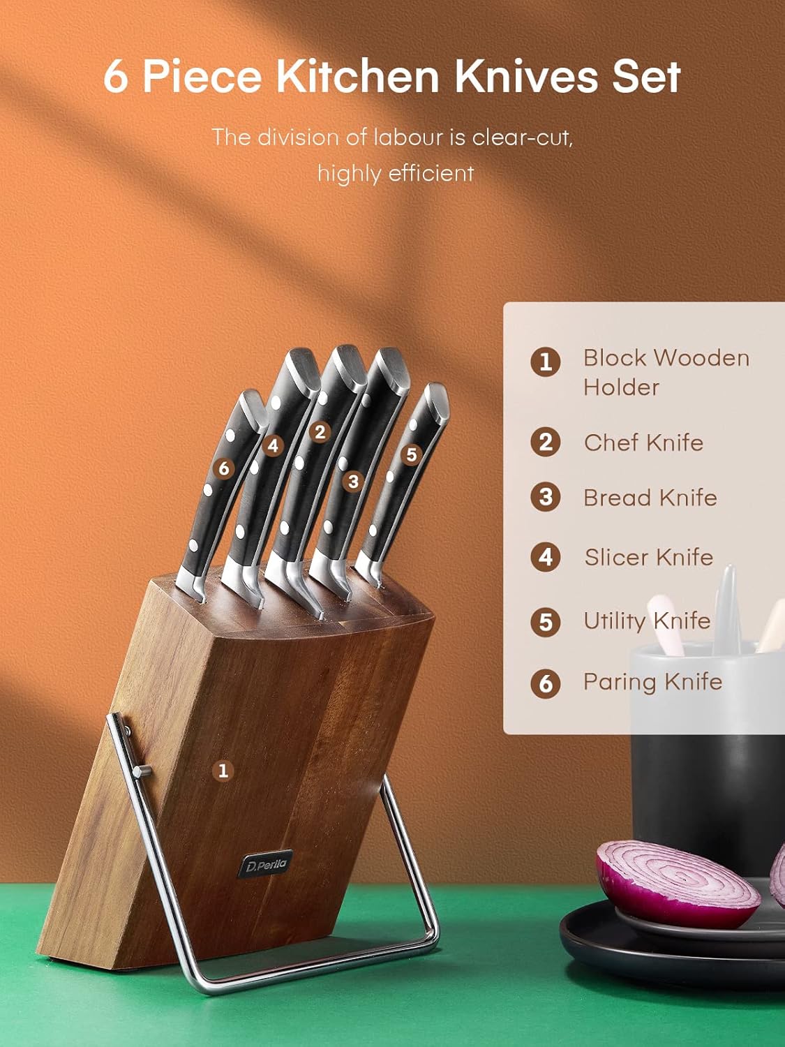 D.Perlla Kitchen Knife Set