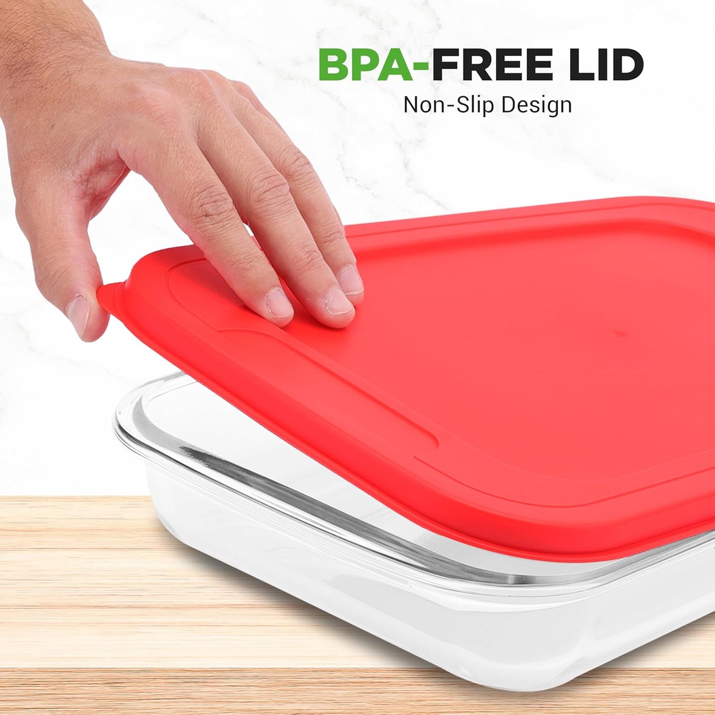 NutriChef Glass Baking Dish Set