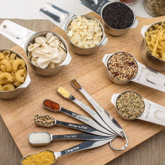 Stainless Steel Measuring Cup & Spoon Set