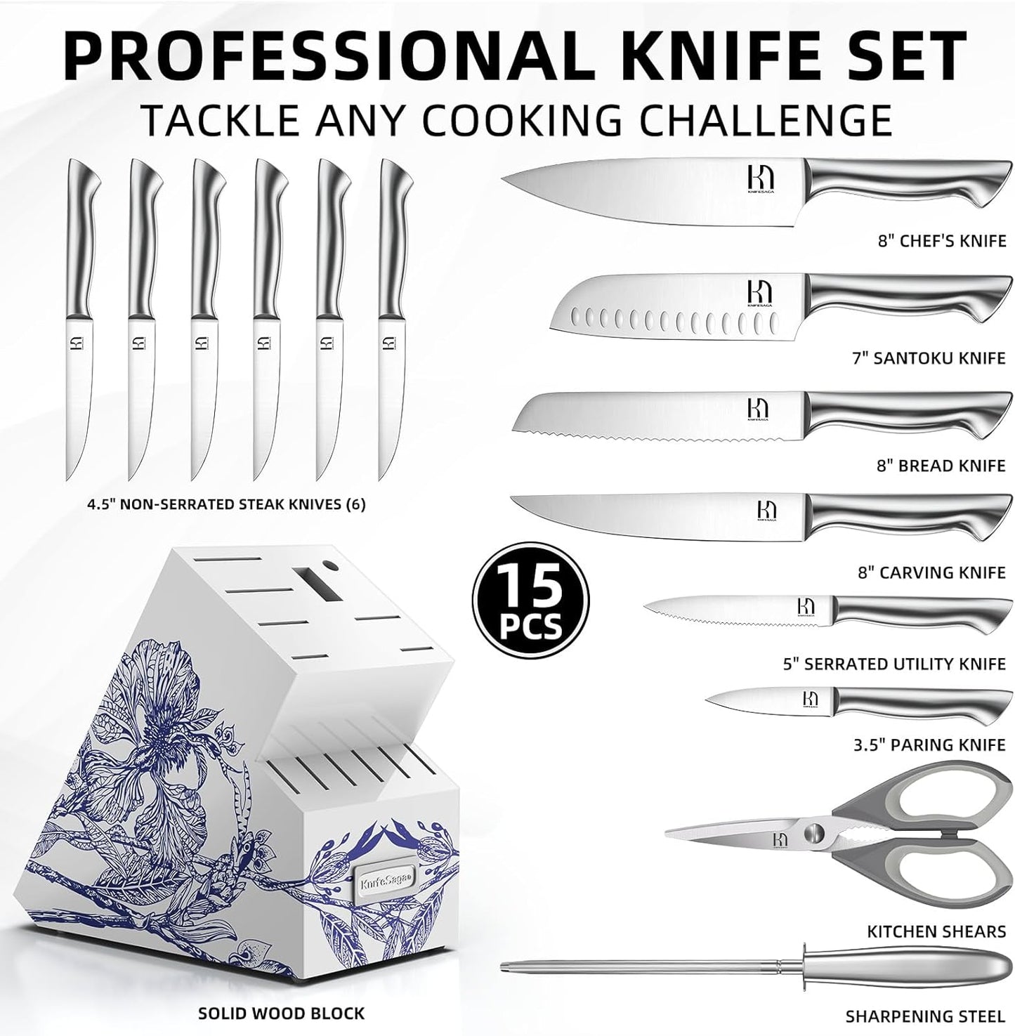 KnifeSaga Phantom Iris Knife Set