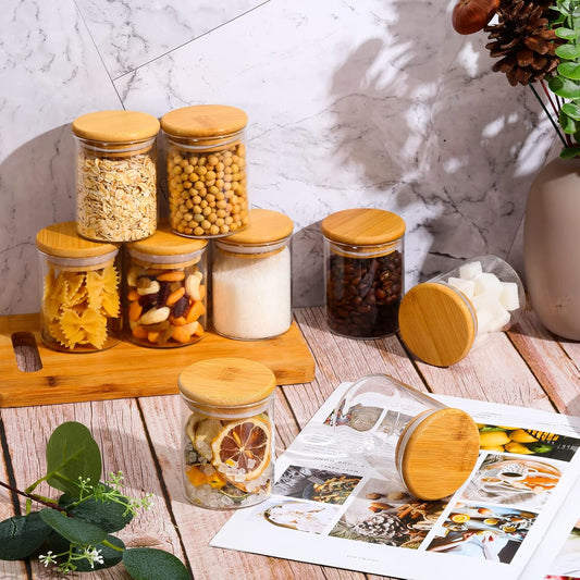 SpiceSavor Glass Jar Set