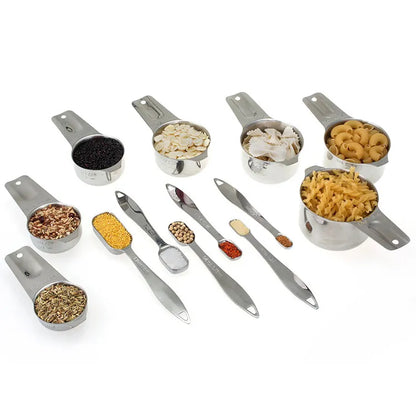 Stainless Steel Measuring Cup & Spoon Set