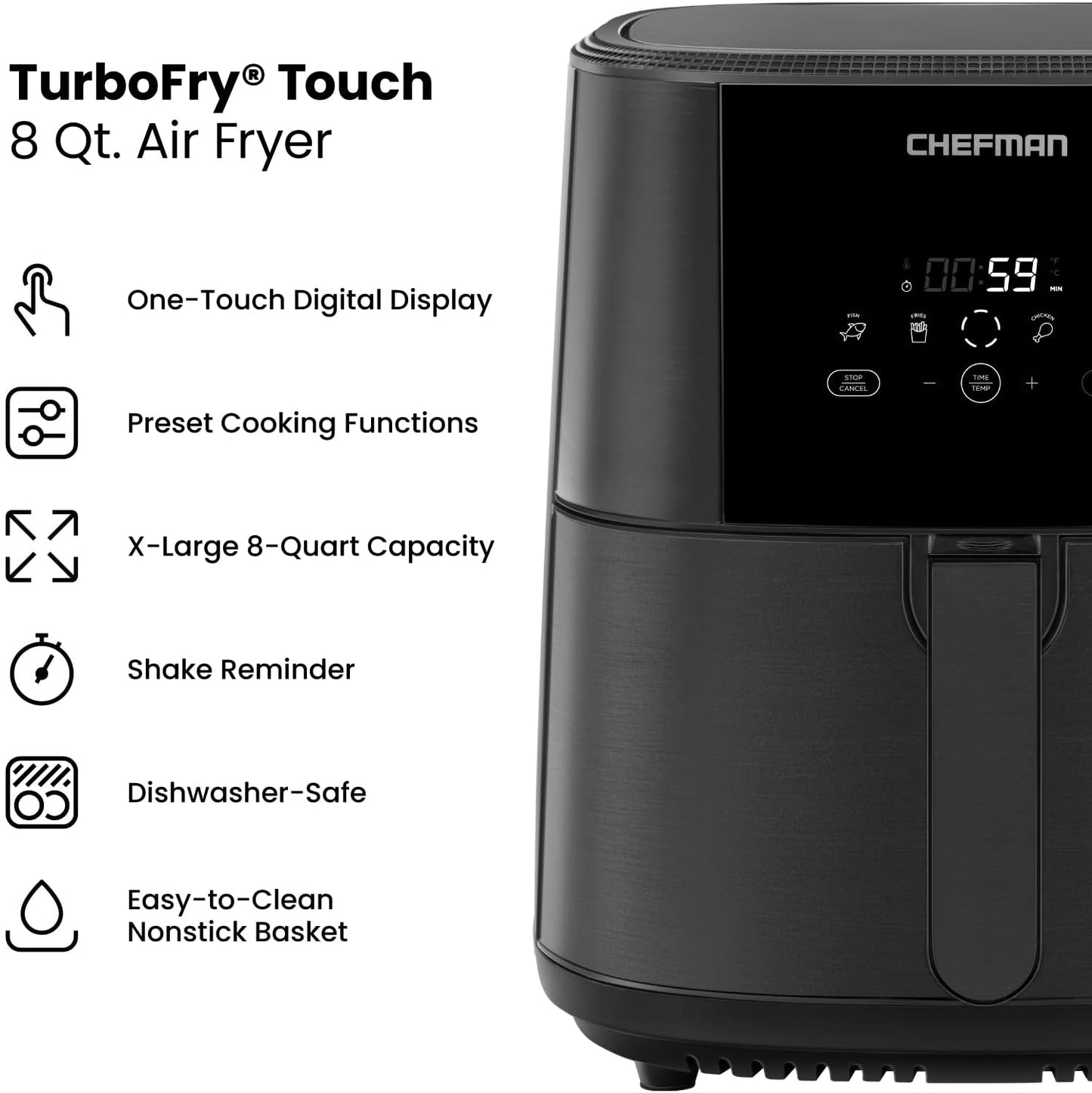 Chefman TurboFry Touch Air Fryer