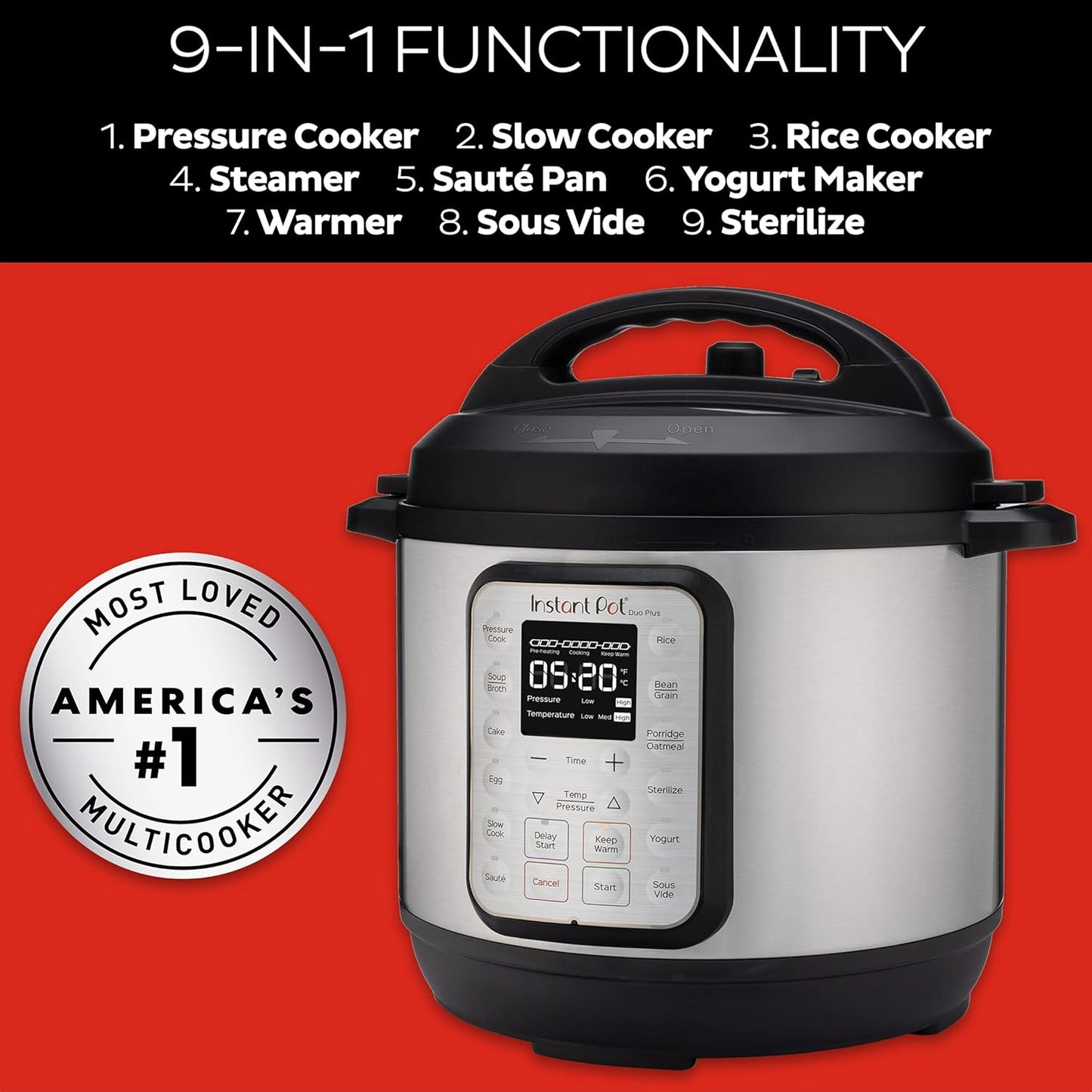 Instant Pot Duo Plus 9-in-1 Pressure Cooker