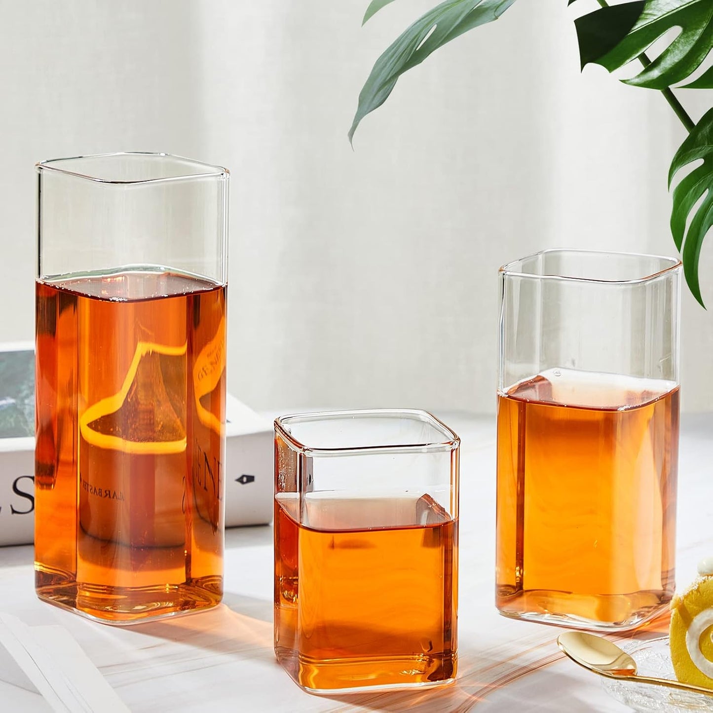 Sumind Square Drinking Glasses