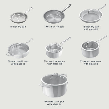 Ninja EverClad Stainless Steel Cookware Set
