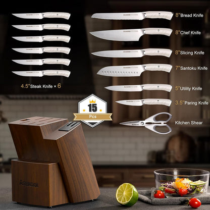 Astercook Premium Knife Block Set