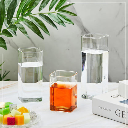 Sumind Square Drinking Glasses