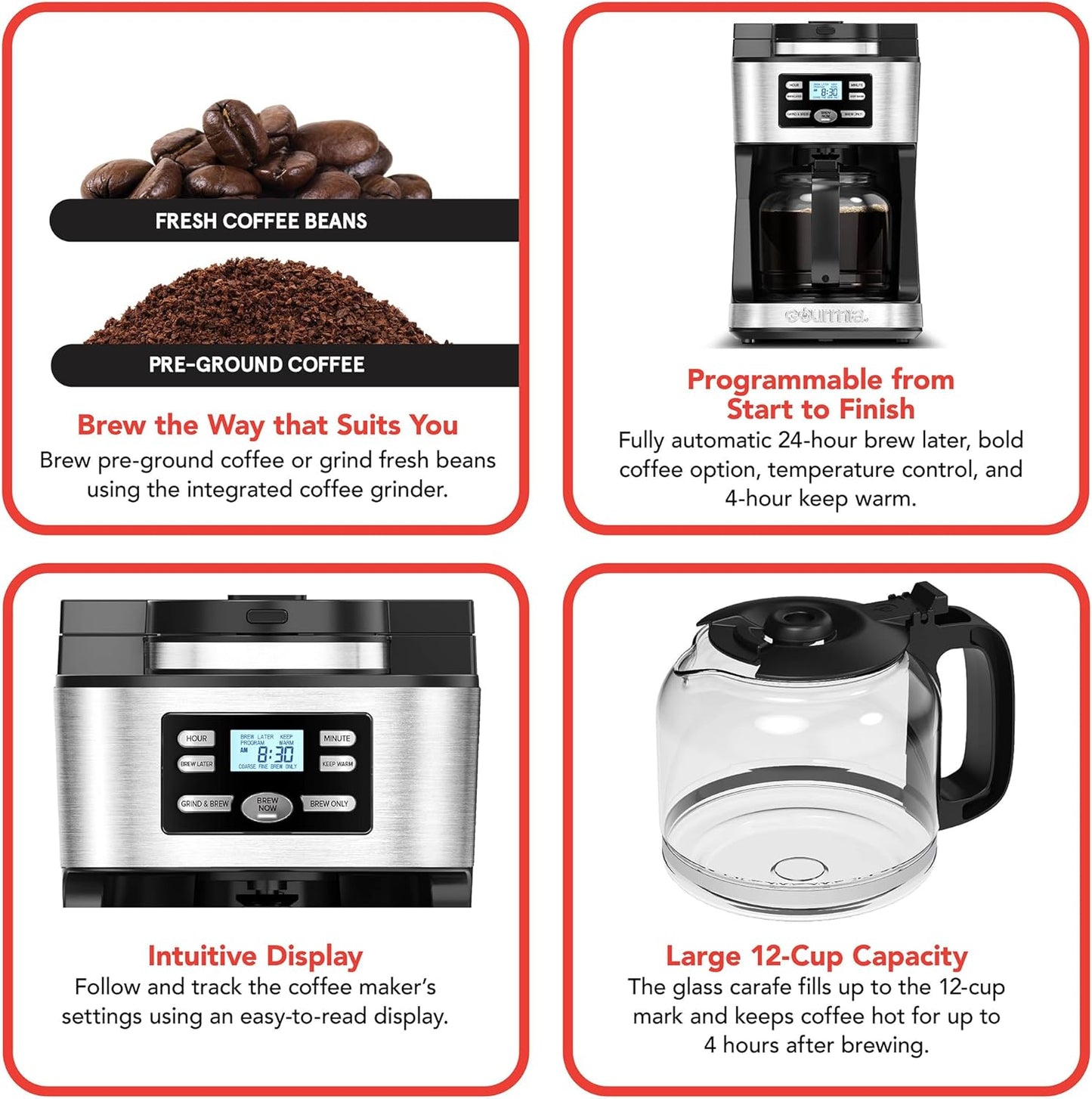 Gourmia Digital Coffee Machine