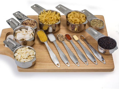 Stainless Steel Measuring Cup & Spoon Set