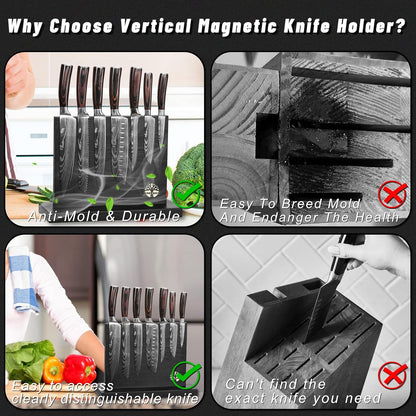 Diagsh Magnetic Knife Block Set