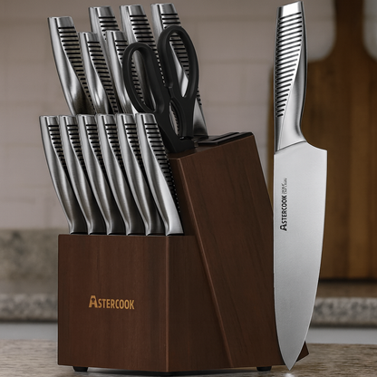 Astercook Full Tang Knife Set