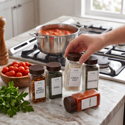 Spice Jar & Label Set