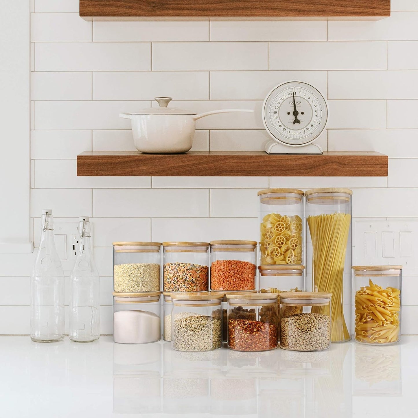 EcoEvo Glass Food Storage Jars
