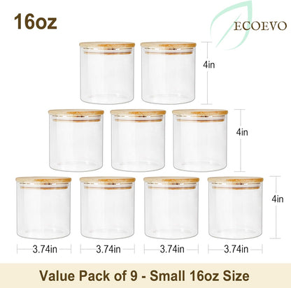 EcoEvo Glass Food Storage Jars