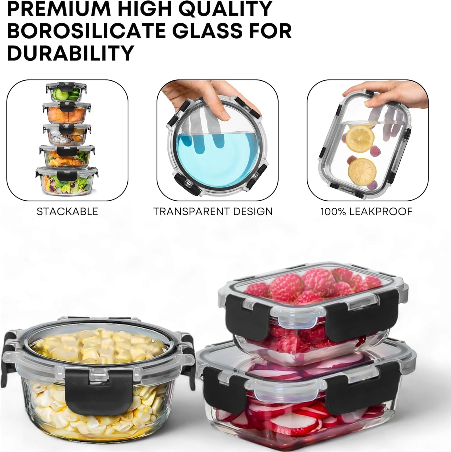 Razab Glass Food Storage Containers