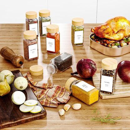 24-Piece Glass Spice Jars