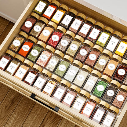 24-Piece Glass Spice Jars