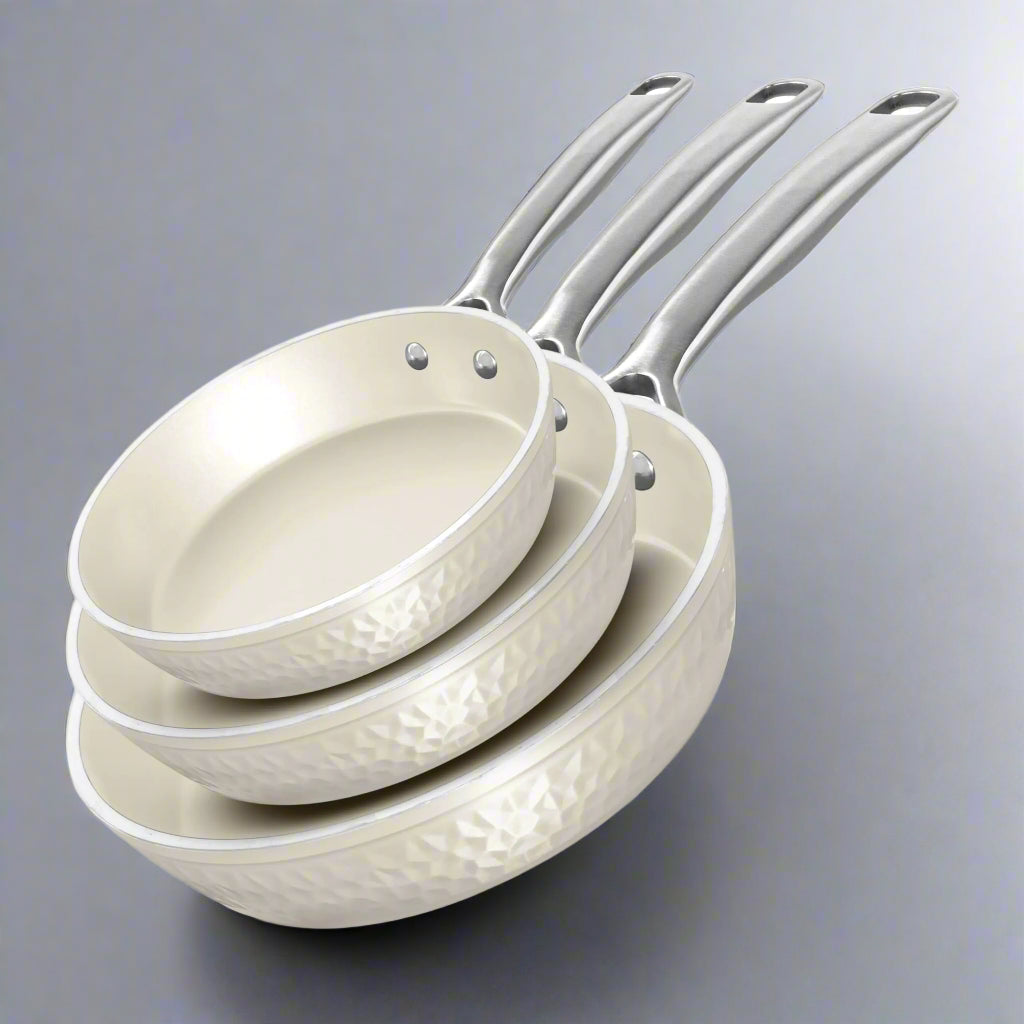 Gotham Steel Hammered Frying Pan Set