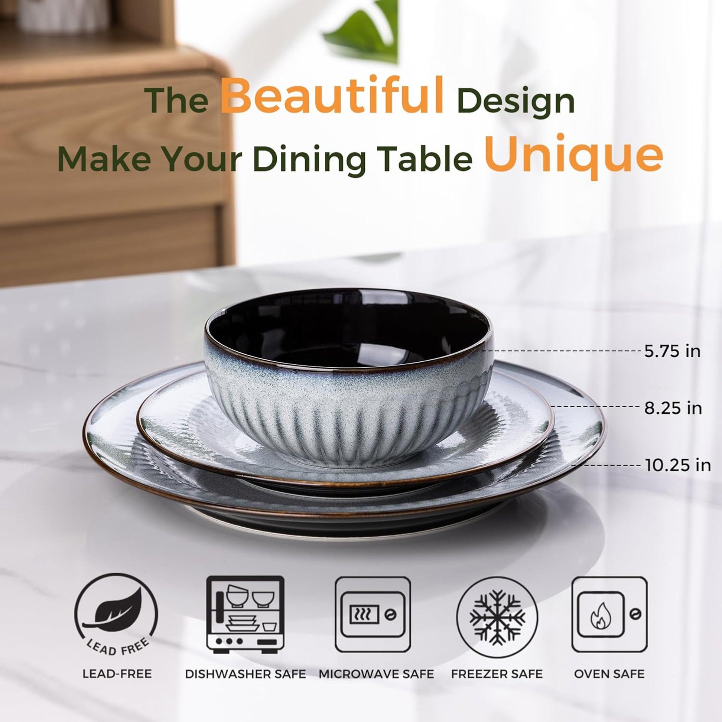 Leratio Stoneware Dinnerware Set