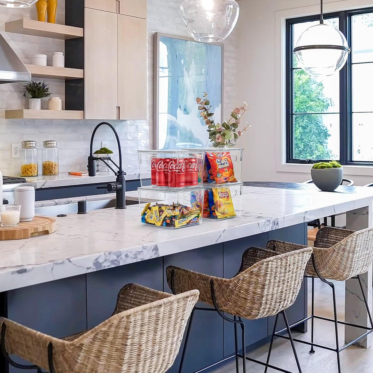 Sorbus Plastic Storage Bins