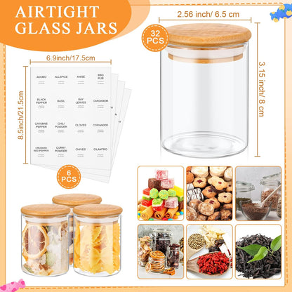 SpiceSavor Glass Jar Set