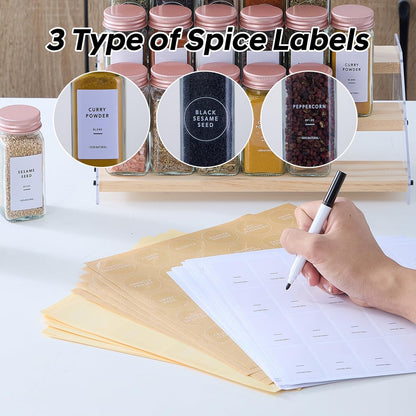 SpiceMaster 24-Piece Glass Spice Jar Set